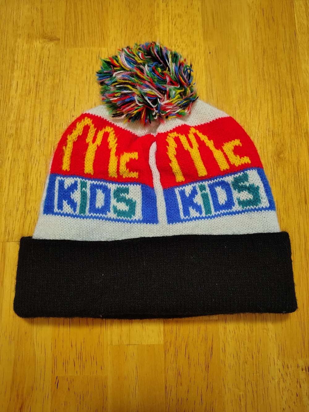 McKids Beanie Youth OS Multi 1987 Vintage Pom Pom Hat McDonalds